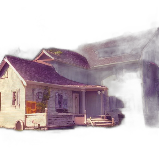 building, concept art, watercolor, 3d render transparent PNG cut-out