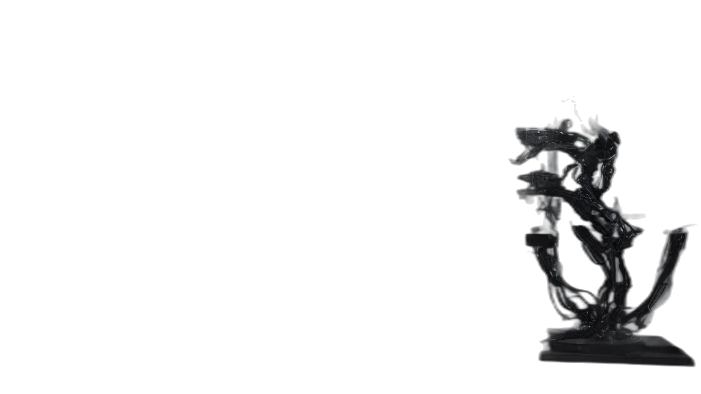 robot, dragon, staff, weapon transparent PNG cut-out