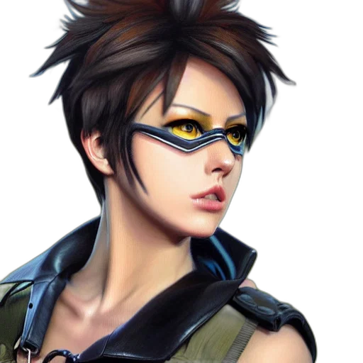 face, cyberpunk, concept art, photorealistic transparent PNG cut-out