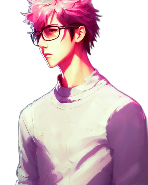 staff, anime, watercolor, pixel art transparent PNG cut-out