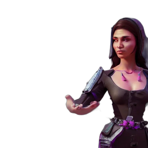 concept art, cyberpunk, 3d render, fantasy art transparent PNG cut-out