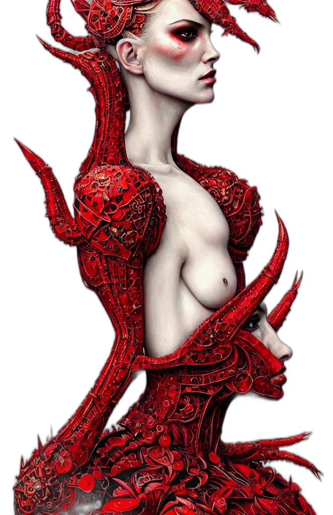 dress, creature, jewelry, mask transparent PNG cut-out