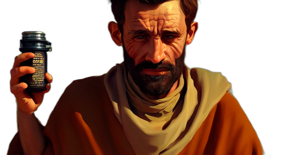 face, staff, weapon, concept art transparent PNG cut-out