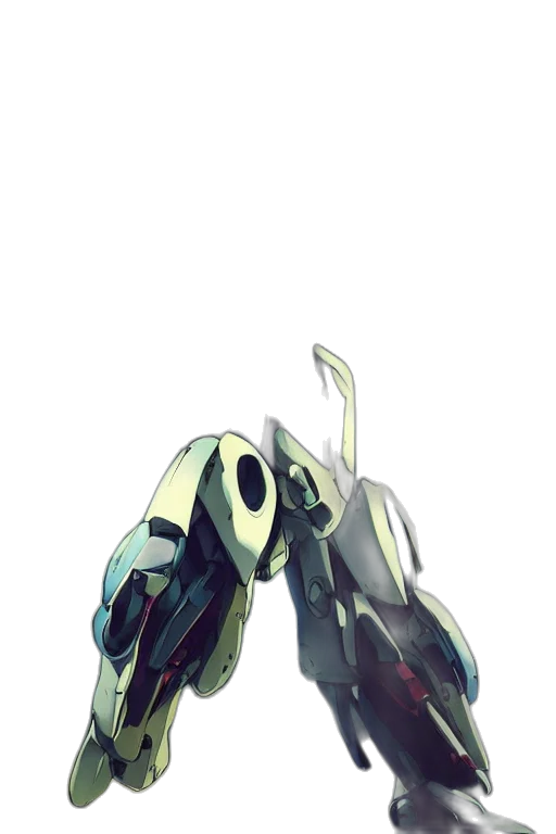 robot, mask, weapon, creature transparent PNG cut-out