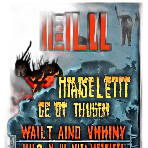 concept art, comic book art, hell transparent PNG cut-out