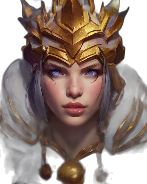 crown, face, jewelry, fantasy art transparent PNG cut-out