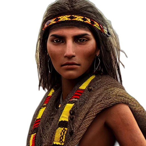 face, staff, jewelry, weapon transparent PNG cut-out