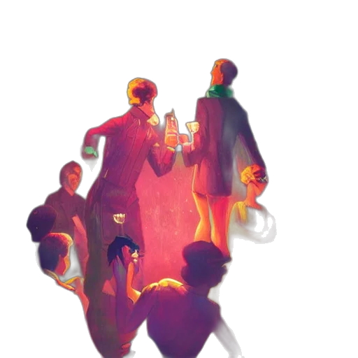 jacket, bottle, staff, robot transparent PNG cut-out