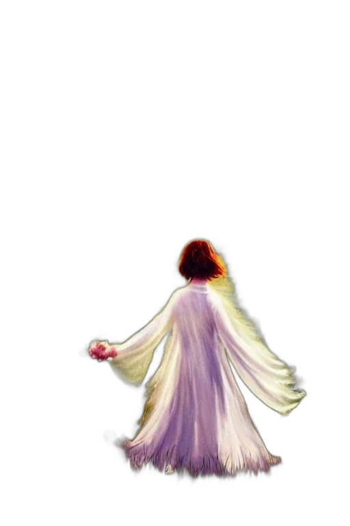 dress, staff, hair, jacket transparent PNG cut-out