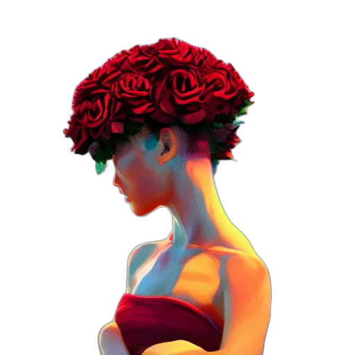 crown, flower, dress, hat transparent PNG cut-out