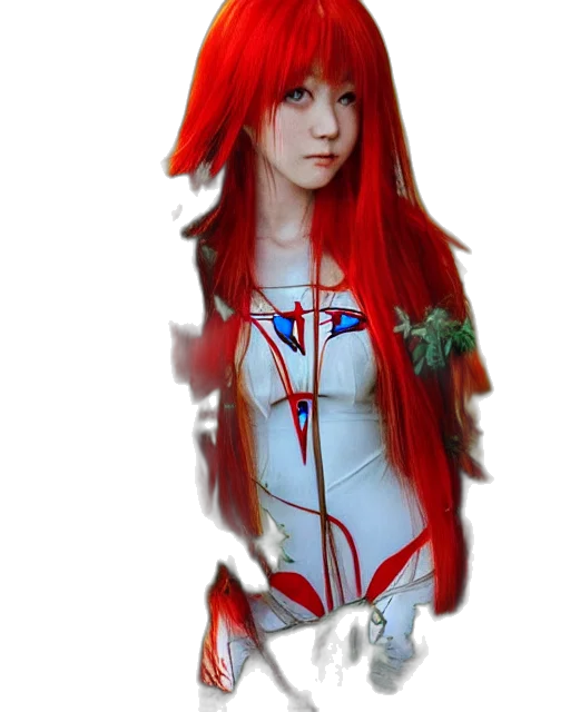 dress, staff, robot, fantasy art transparent PNG cut-out