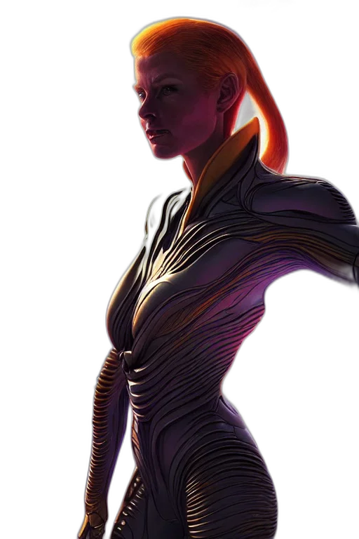 robot, dress, staff, jewelry transparent PNG cut-out