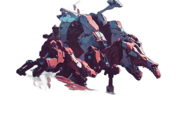 robot, dragon, weapon, creature transparent PNG cut-out