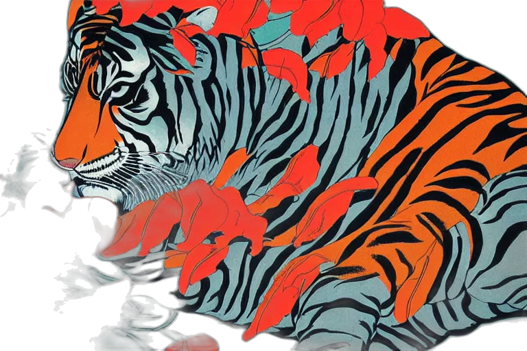animal, concept art, comic book art, watercolor transparent PNG cut-out