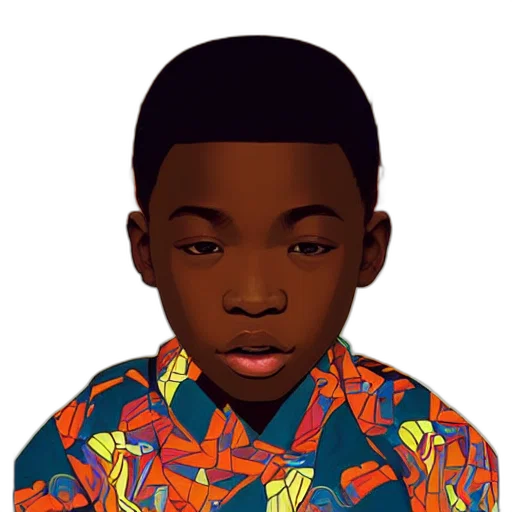 face, cartoon, pixel art, photorealistic transparent PNG cut-out