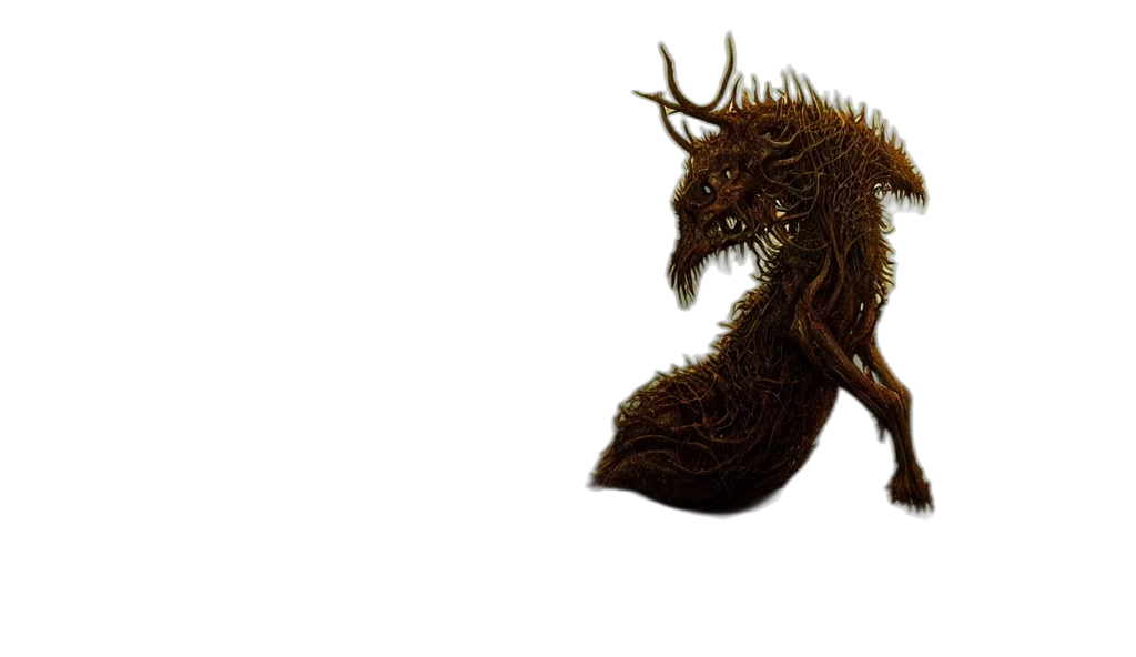 dragon, creature, animal, hair transparent PNG cut-out