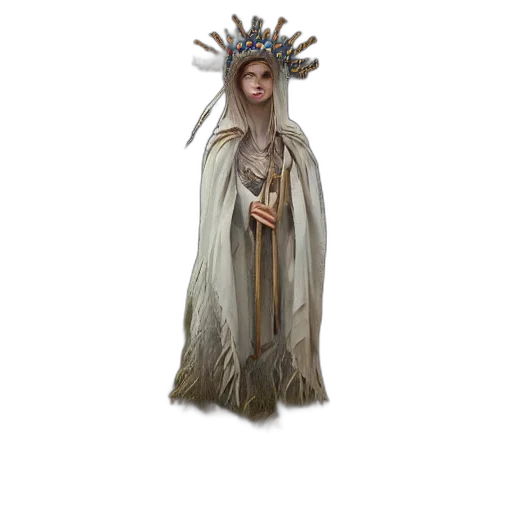 crown, staff, dress, jewelry transparent PNG cut-out