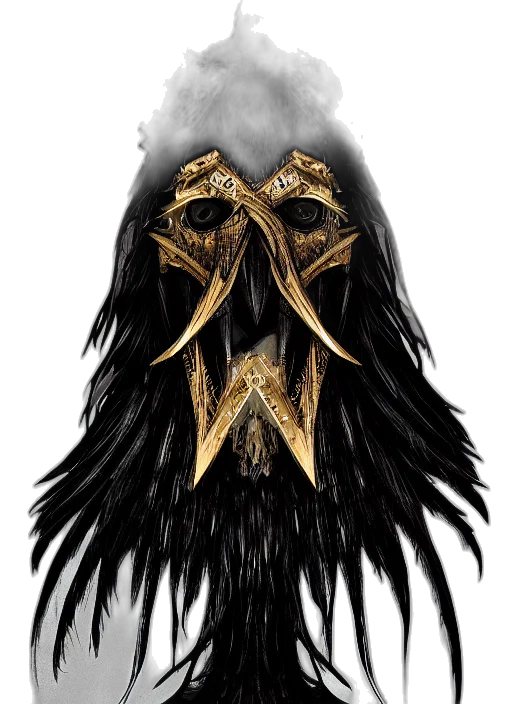 mask, face, crown, hair transparent PNG cut-out
