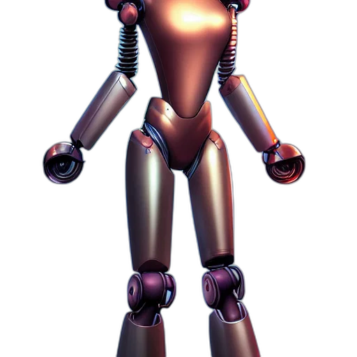 robot, staff, weapon, creature transparent PNG cut-out