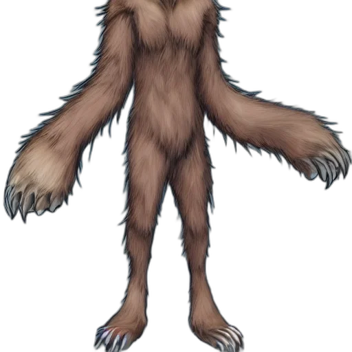 creature, animal, staff, hair transparent PNG cut-out
