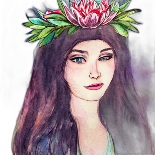 crown, face, flower, hat transparent PNG cut-out