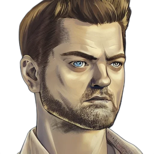 face, staff, comic book art, concept art transparent PNG cut-out