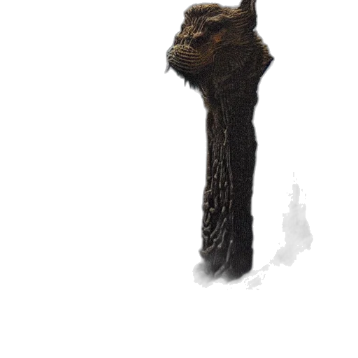 hair, animal, staff, creature transparent PNG cut-out