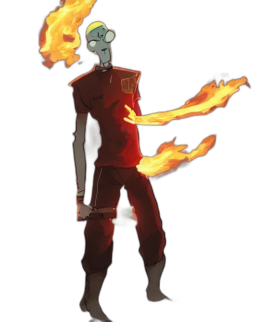 staff, mask, dragon, creature transparent PNG cut-out