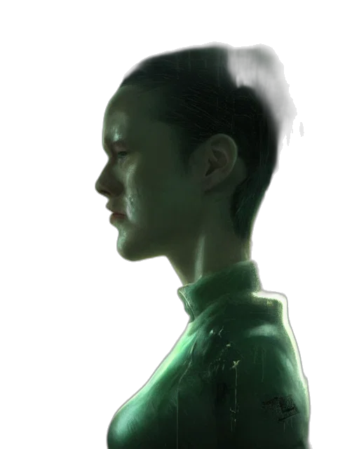 robot, face, dress, jacket transparent PNG cut-out