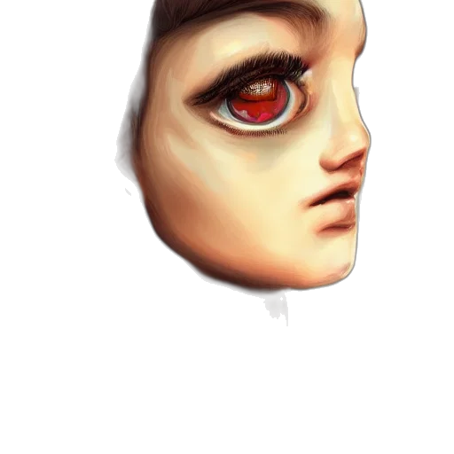 face, mask, creature, robot transparent PNG cut-out