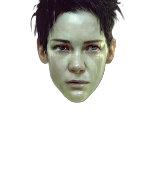 face, mask, robot, creature transparent PNG cut-out