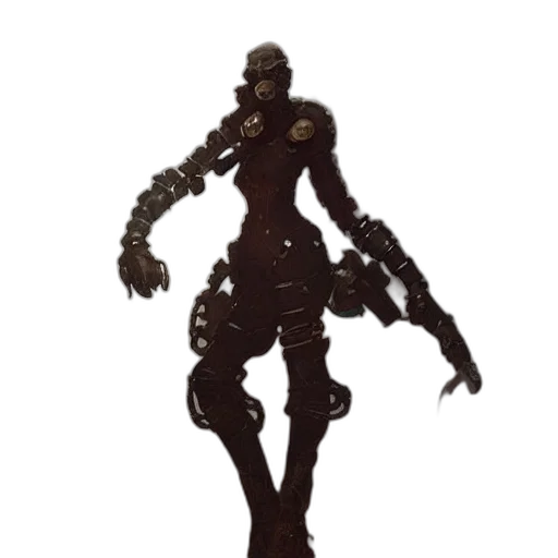 robot, staff, creature, weapon transparent PNG cut-out