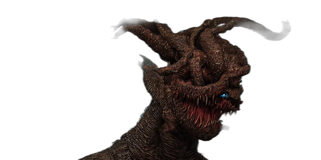 dragon, creature, face, mask transparent PNG cut-out