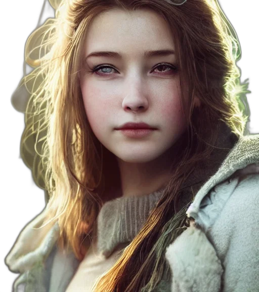 face, dragon, jacket, photorealistic transparent PNG cut-out