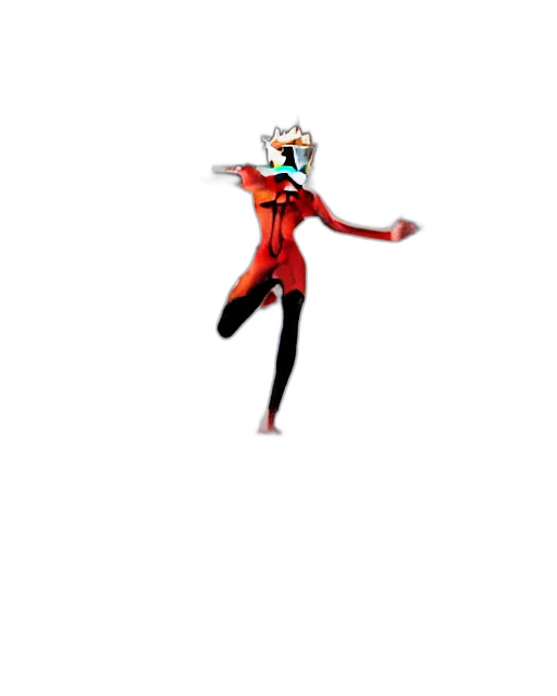 staff, jacket, robot, weapon transparent PNG cut-out