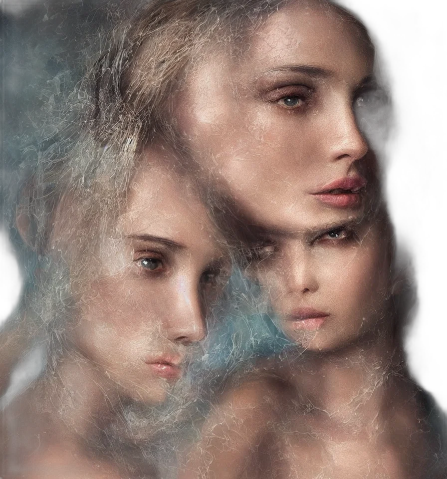 face, hair, mask, jewelry transparent PNG cut-out