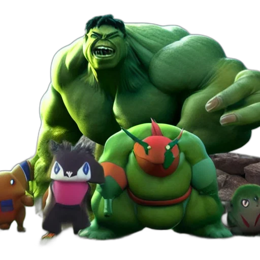 animal, concept art, 3d render, comic book art transparent PNG cut-out