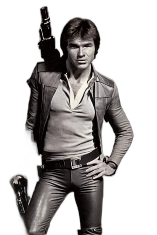 jacket, staff, weapon, photorealistic transparent PNG cut-out