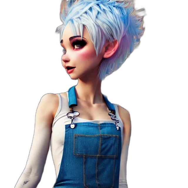 dress, staff, concept art, 3d render transparent PNG cut-out