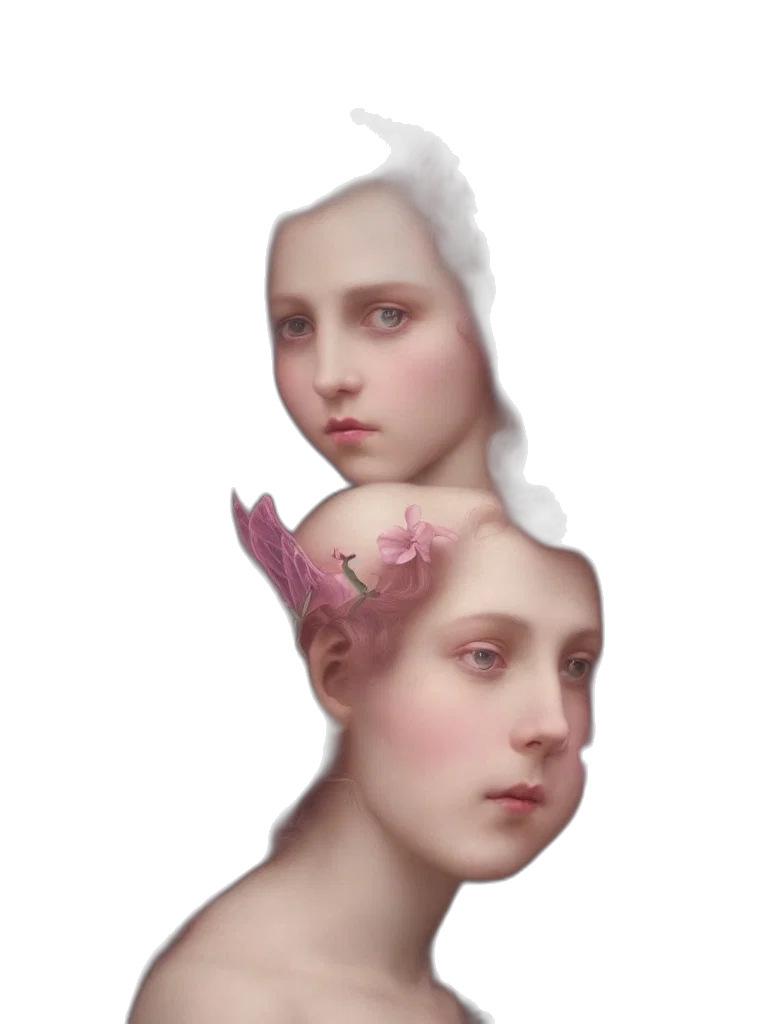 face, crown, mask, creature transparent PNG cut-out