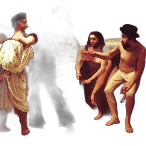 concept art, oil painting, photorealistic, fantasy art transparent PNG cut-out