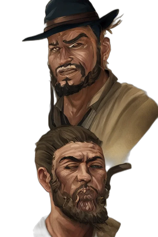 face, staff, concept art, fantasy art transparent PNG cut-out