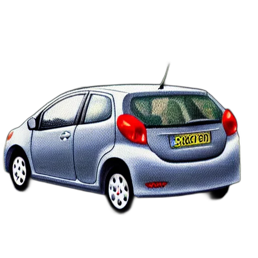 car, 3d render, photorealistic, concept art transparent PNG cut-out