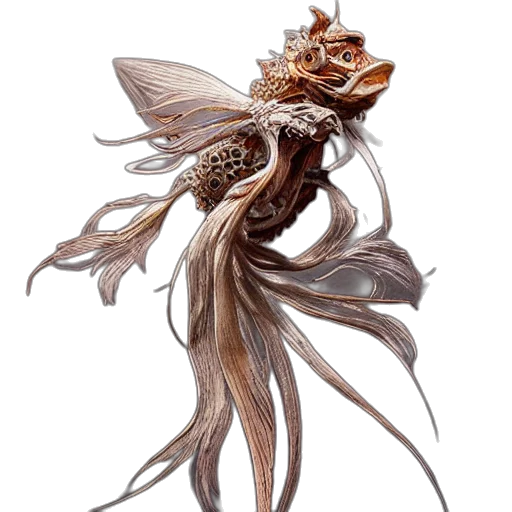 dragon, creature, staff, jewelry transparent PNG cut-out