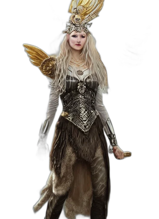 dragon, staff, dress, creature transparent PNG cut-out