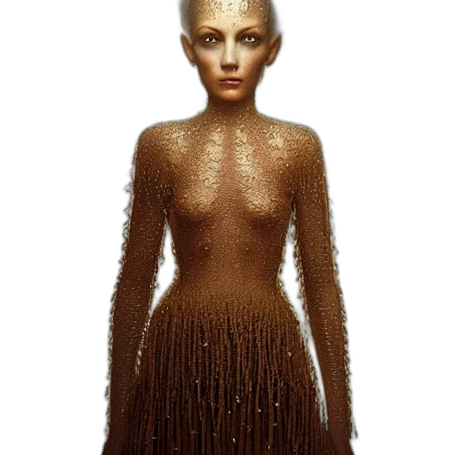 dress, hair, creature, jewelry transparent PNG cut-out