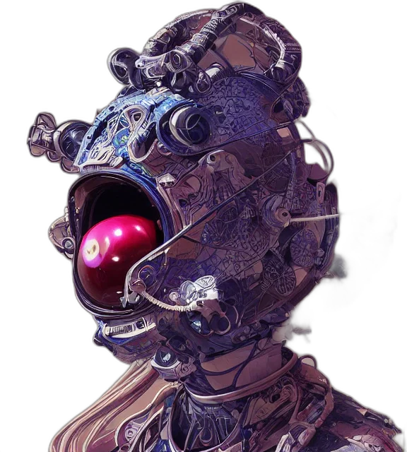 mask, robot, face, staff transparent PNG cut-out