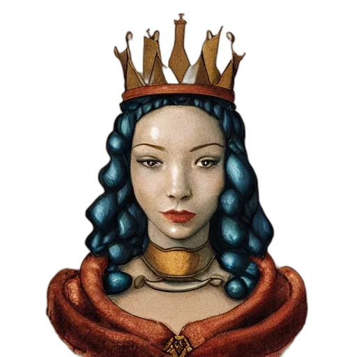 crown, jewelry, face, staff transparent PNG cut-out