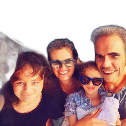 photorealistic, 3d render, une, famille transparent PNG cut-out