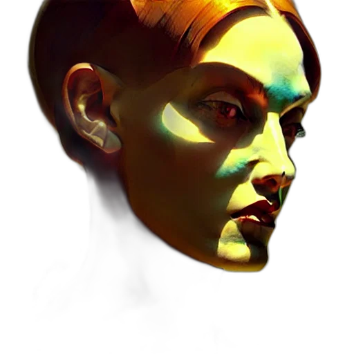 face, mask, crown, staff transparent PNG cut-out